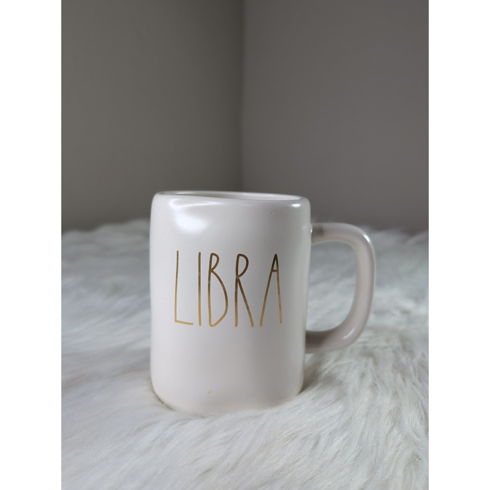 Rae Dunn Artistan Collection Magenta Libra with Stars coffee tea mug